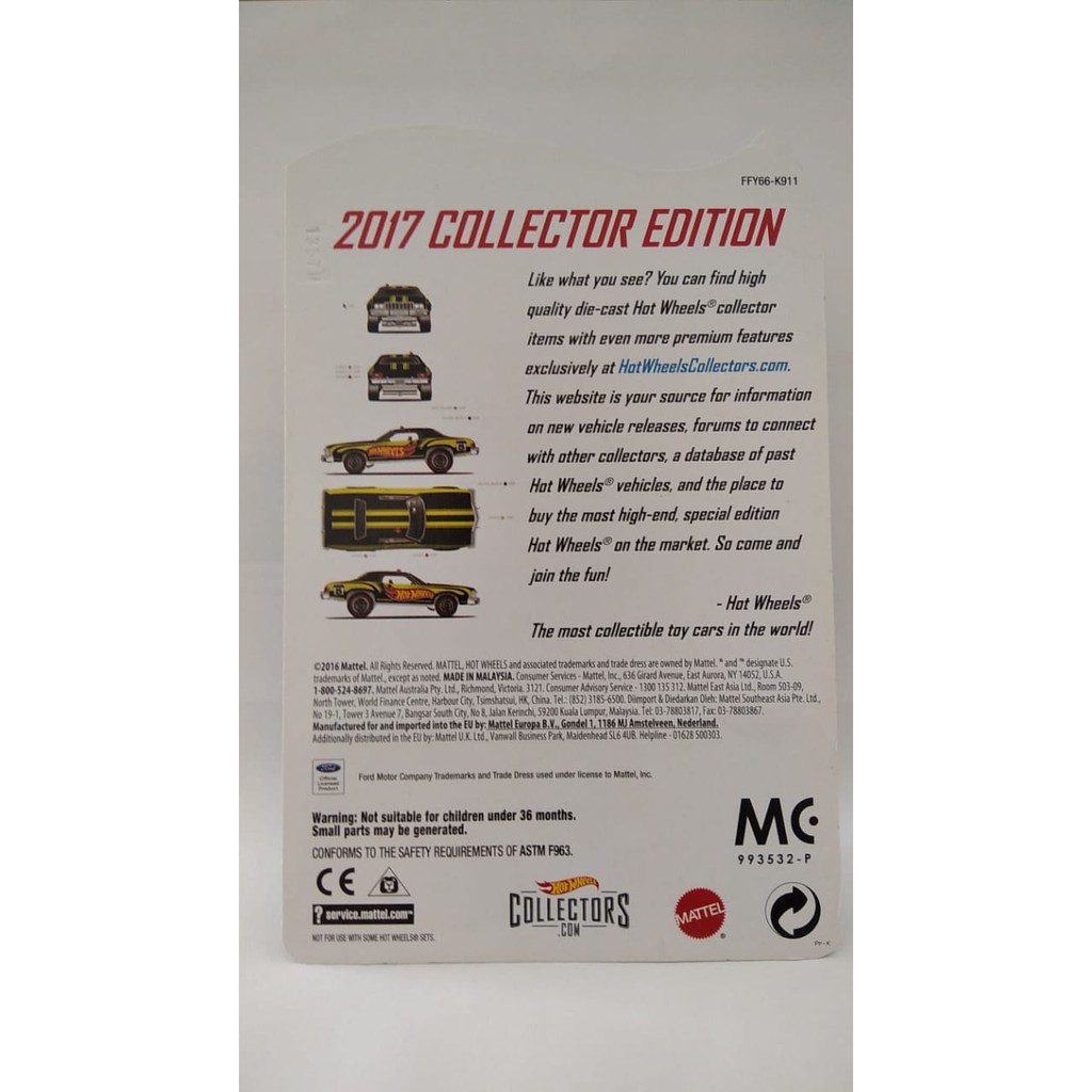 BEST SELLER | Diecast Hot Wheels 76 Ford Gran Torino Mail In 2017 Collector Edition HW Hotwheels Mainan