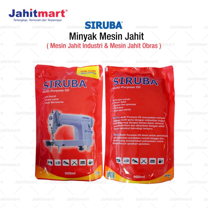 MINYAK MESIN JAHIT MERK SIRUBA