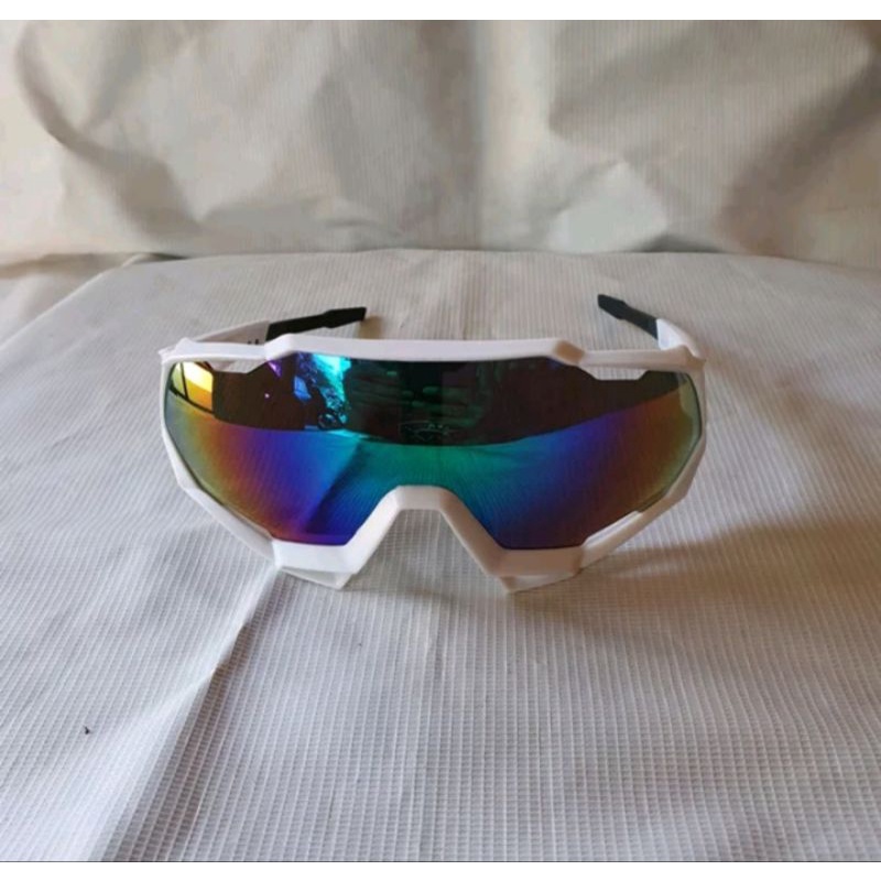 Kacamata Sepeda Gowes Sunglasses Riding Outdoor Kacamata Frame Putih 9312