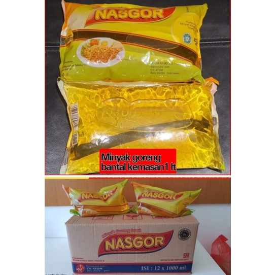 

MINYAK GORENG BANTAL MERK NASGOR 1L