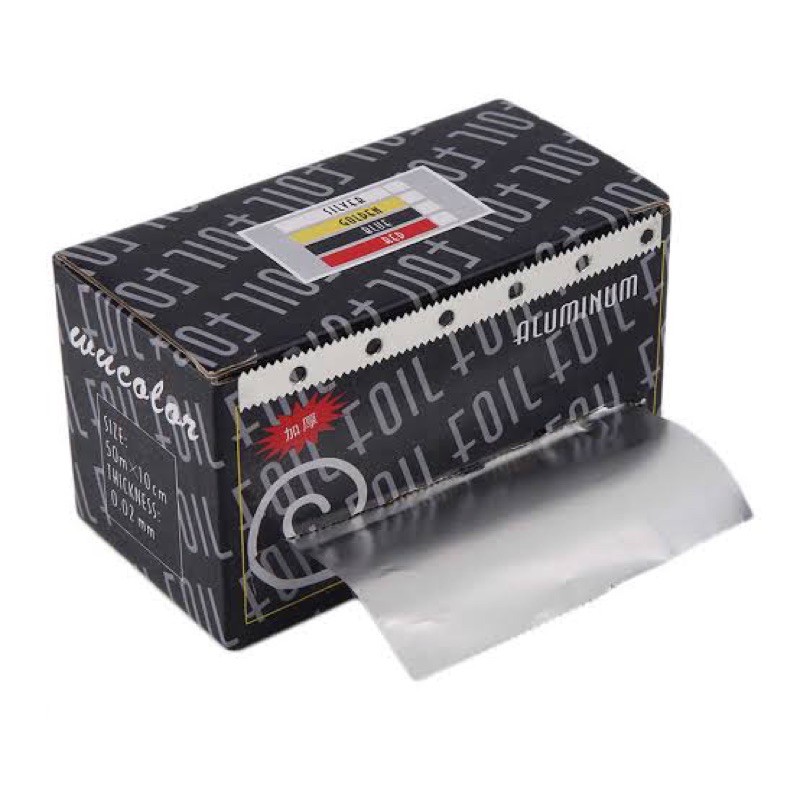 KOTAK BOX ALUMUNIUM FOIL SOAK OFF GEL POLISH / ALUMUNIUM SALON UNTUK HIGHLIGHT RAMBUT MANICURE SOAK OFF GEL POLISH