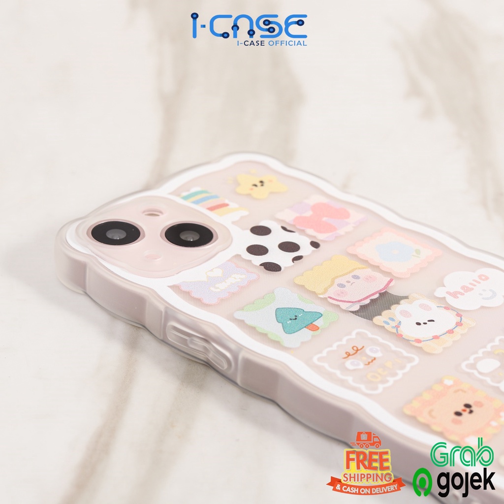 Clear Soft Case Stiker Rubiks Wavy Side Full Lens Cover iPhone 7 8 + SE 2020 X Xs Xr 11 12 13 Mini Pro Max