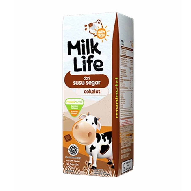 

(SUSU) MILK LIFE UHT RASA COKELAT 200ML