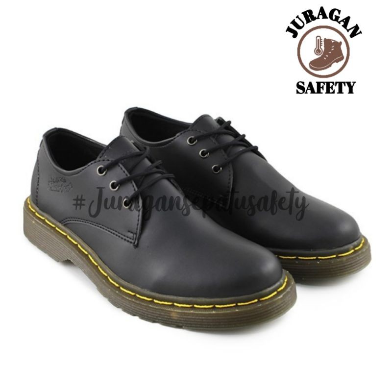 Sepatu Boots Pendek Docmart Pria Doctor Martin Dokmar Low Boot 3 Hole Kulit Dr Martens 106 Vintage