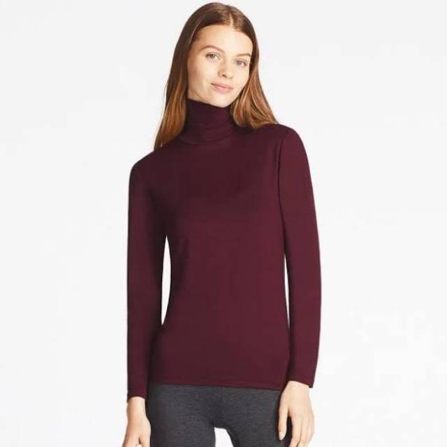 Original Uniqlo turtleneck heattech cotton fleece sale murah turtleneck flannel heat tech