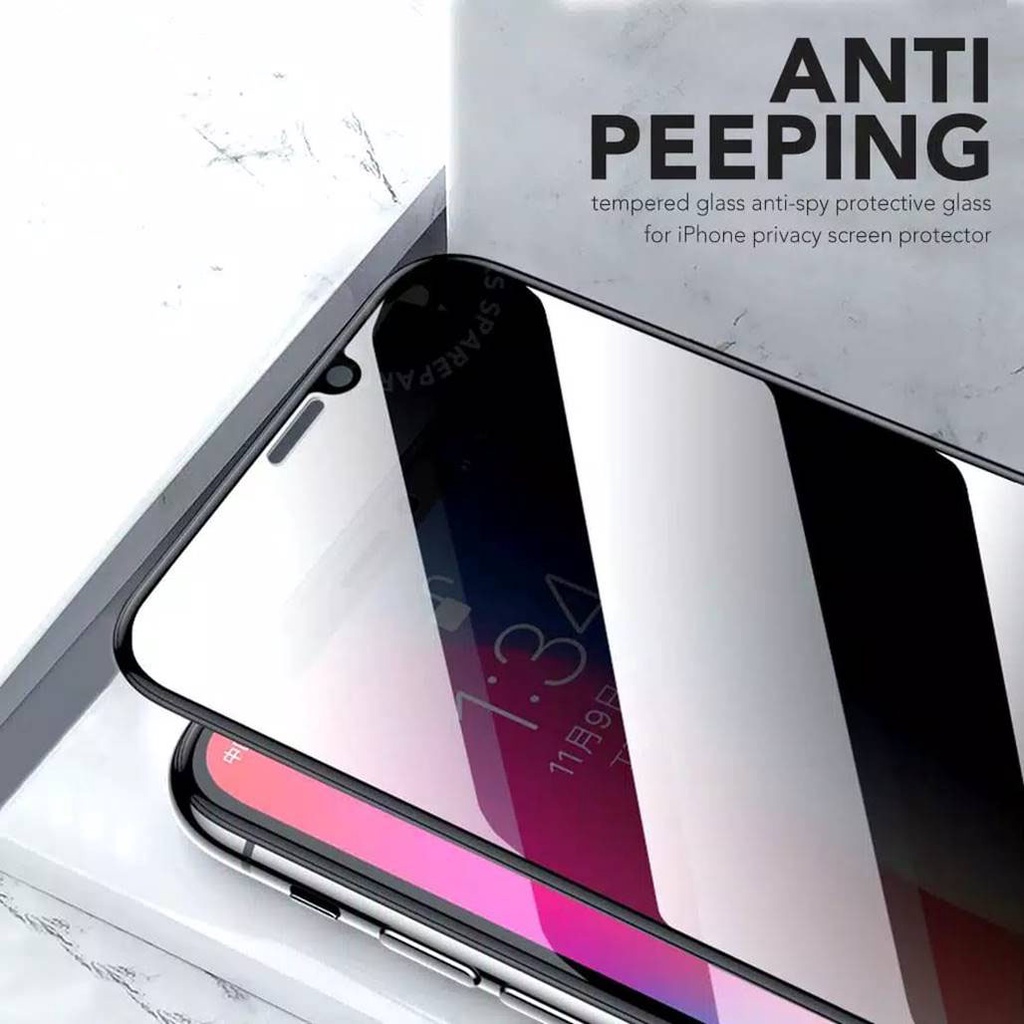 [ TOMCASES ] NEW ! TEMPERED GLASS ANTISPY IPH DUSTPROOF | TEMPERED GLASS IP 7 - IP 13 PROMAX