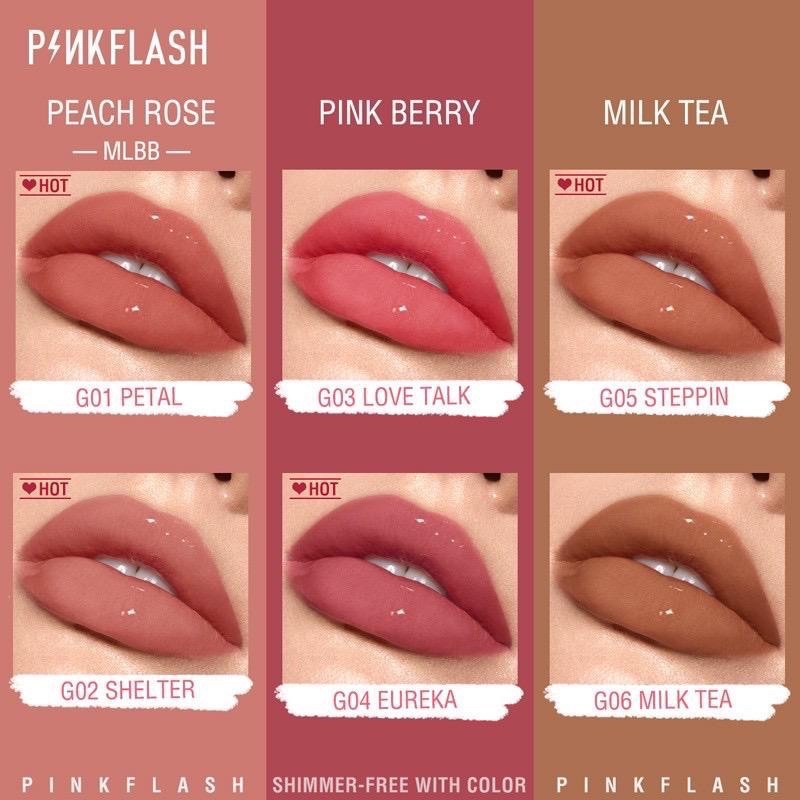 ✨NAGIHI✨ [BPOM &amp; ORI] P|NKFLASH L02 Ohmygloss Lip Gloss Perawatan Bibir