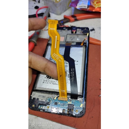 FLEXIBEL UI TENGAH CHARGER SAMSUNG A10 A105 ORI COPOTAN ASLI CABUTAN NURMAL TESTED