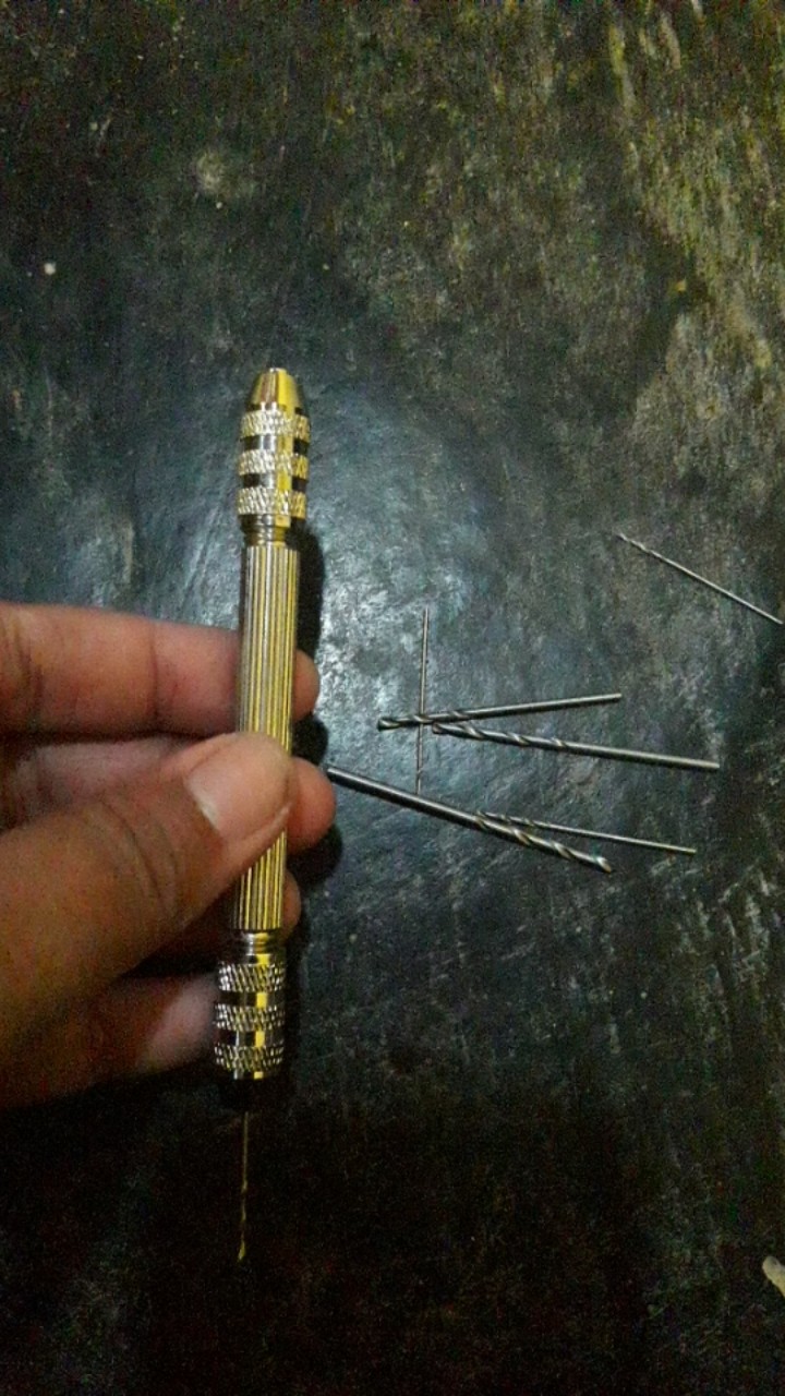 Bor Tangan Mini Manual Bahan Aluminium Ukuran 0.5-3.2mm