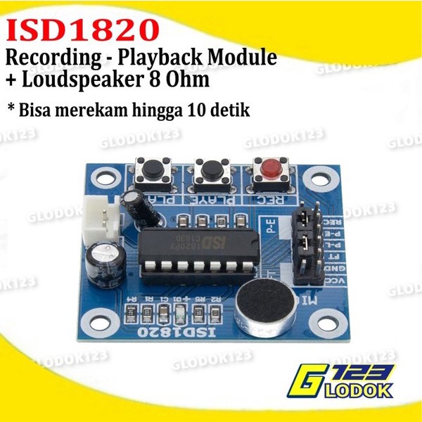 ISD1820 Sound Voice Recorder Playback Perekam Pemutar Suara Es Krim