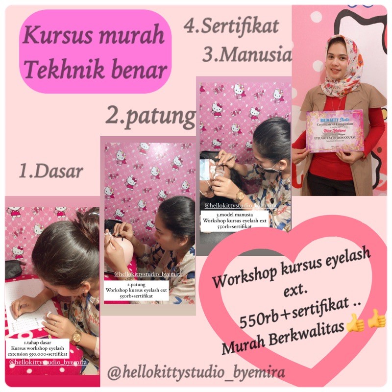 Kursus Eyelash Extension Workshop Tanpa Alat Shopee Indonesia