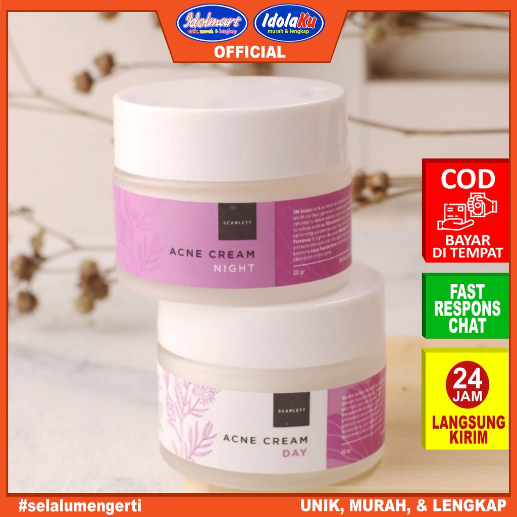 IDOLAKU Scarlett Whitening Acne Day Cream 20gr