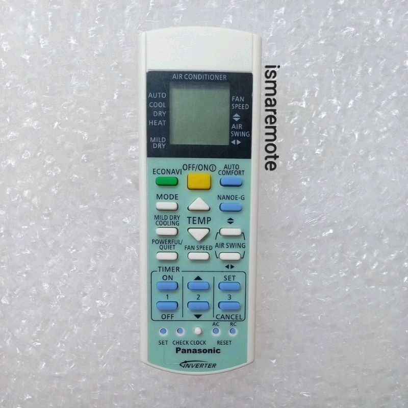 REMOTE REMOT AC PANA SONIC INVERTER NANOE-G A75C3560/A75C3706/A75C3865