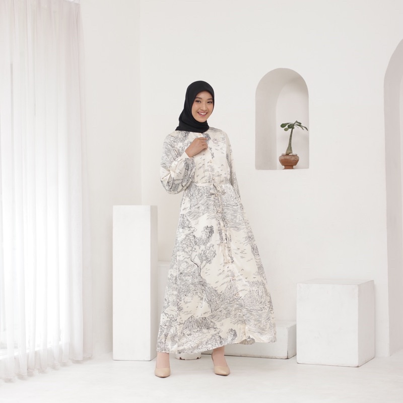 AMEENA DRESS PRINTING/ GAMIS PRINTING/ GAMIS MUSLIM/ DRESS MUSLIM/ DRESS SUTRA