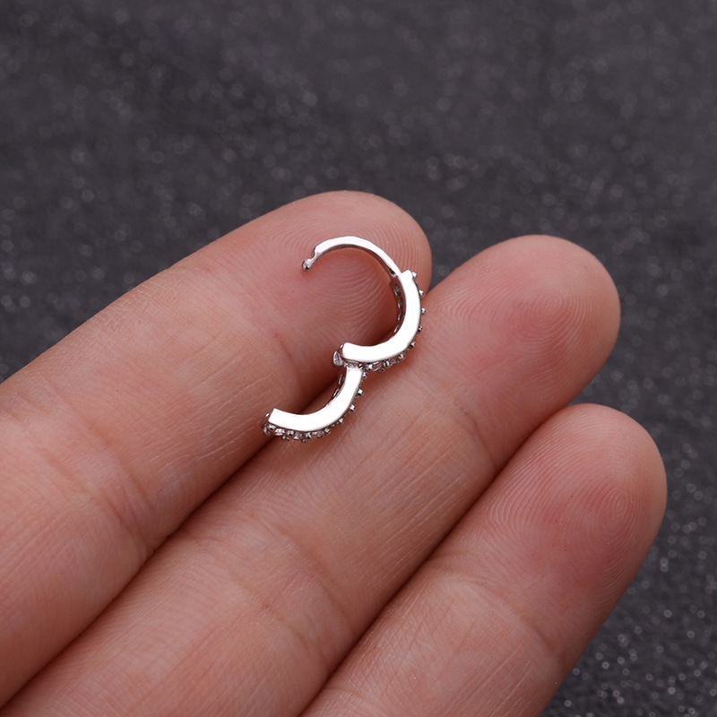 1pcs Anting Hoop Mini Tragus Rook Lobe Auricle Helix Piercing 6mm 8mm 10mm