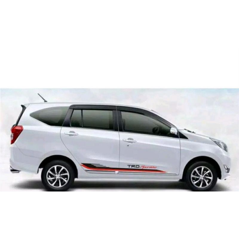 Stiker sticker mobil trd sportivo body pintu samping agya ayla calya sigra avanza xenia lis trd spor
