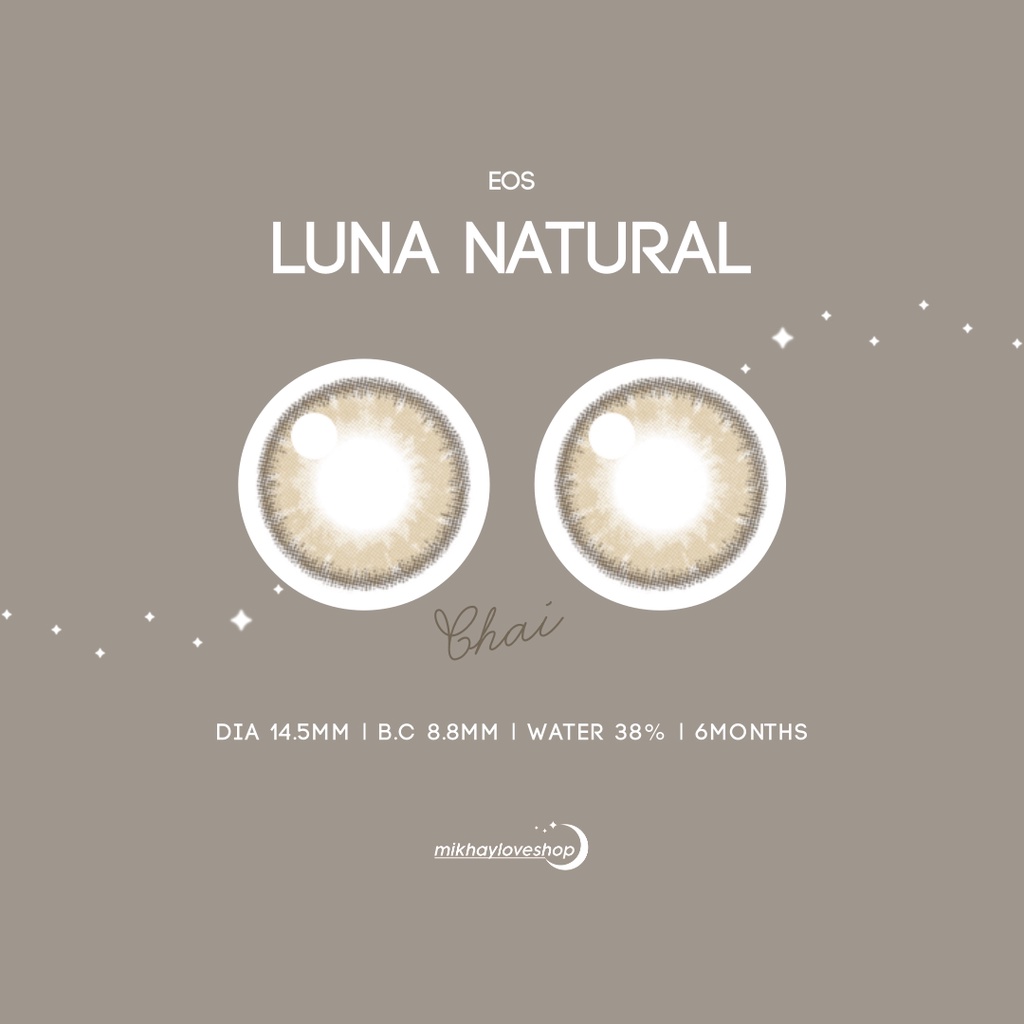 MIKHAYLOVESHOP Softlens Luna Natural Chai | EOS