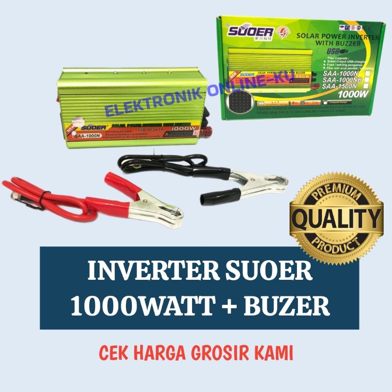 INVERTER 1000 WATT SUOER + BUZER