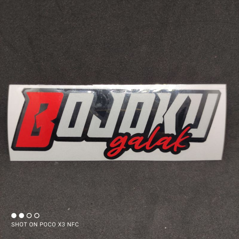 Stiker bojoku galak cutting stiker bojoku galak