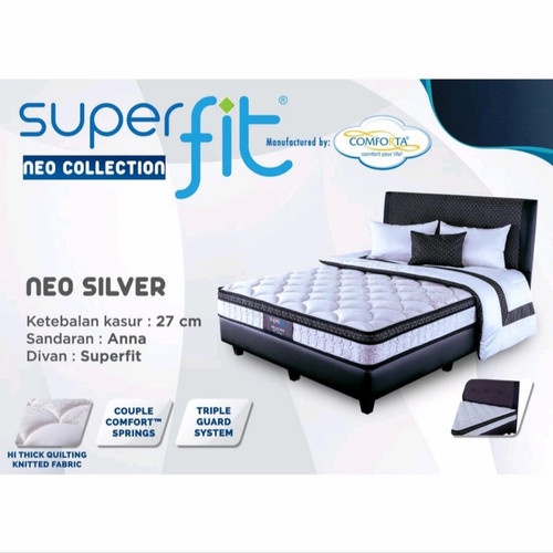 Spring Bed Comforta Super Fit Neo Silver Full Set