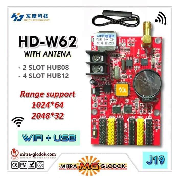 HD-W62 ( HD-W40 ) WIFI Controller led Running text