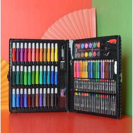 

(PERALATAN MENGGAMBAR) CRAYON SET ISI 150 PCS PENSIL WARNA SET ANAK FULL SET ALAT LUKIS COD