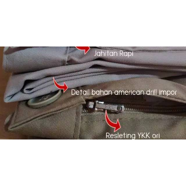 PROMO! baggy pants JUMBO American drill premium big size XXL 4L 5L latte nude milo hitam navy milo