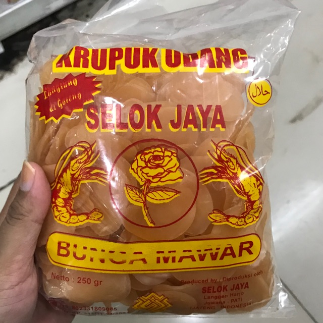 

Kerupuk udang bunga mawar