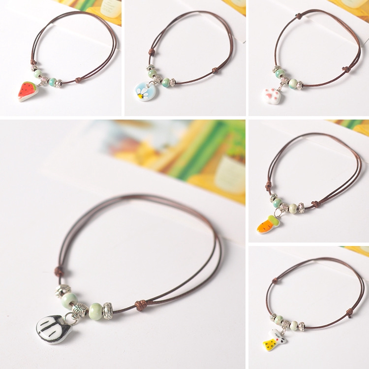 Gelang Kaki Bahan  Keramik  Aneka Variasi untuk Unisex 