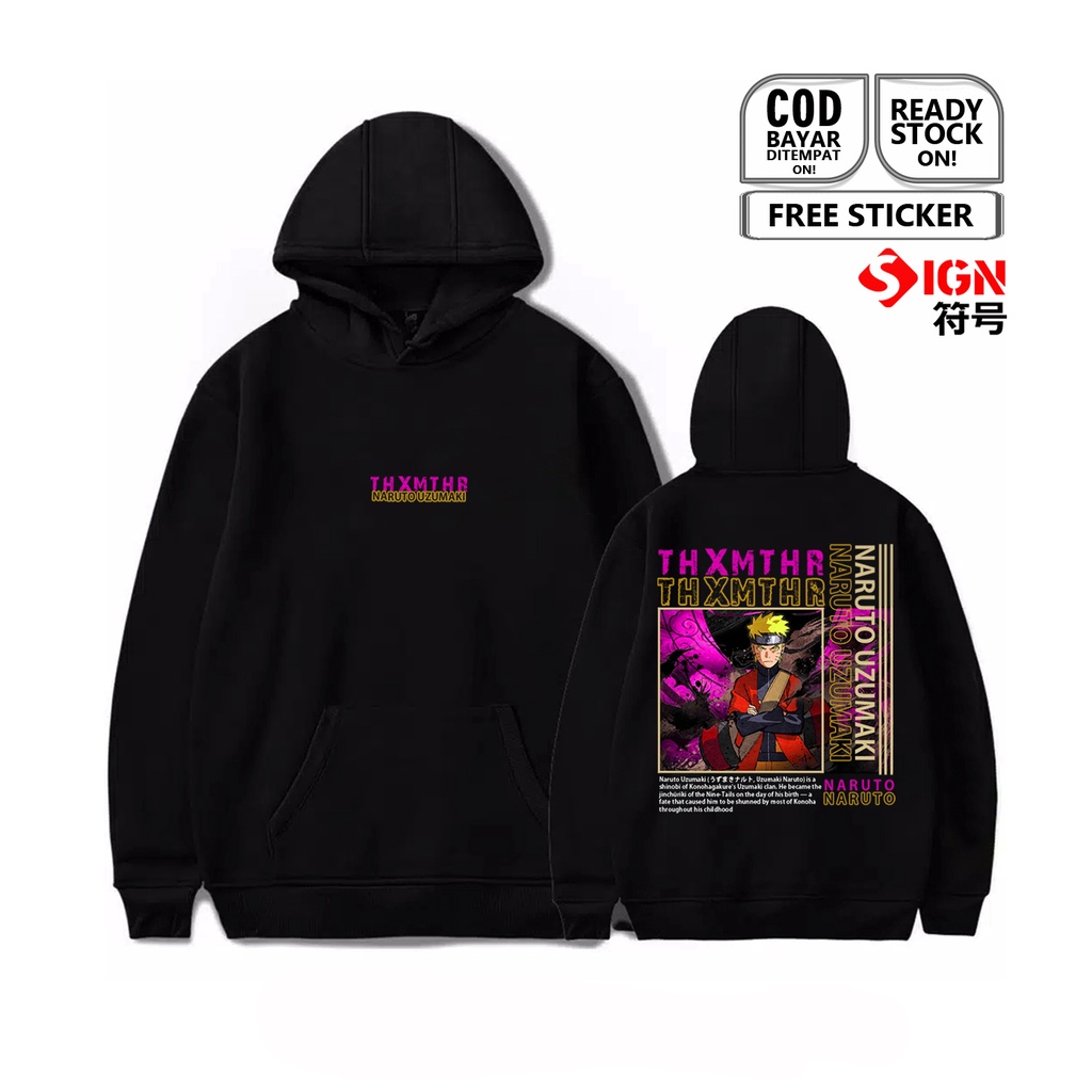 HOODIE NARUTO ANIME MANGA NARUTO UZUMAKI ITACHI UCHIHA SASUKE COSPLAY JEJEPANGAN JAPAN CULTURE SIGN