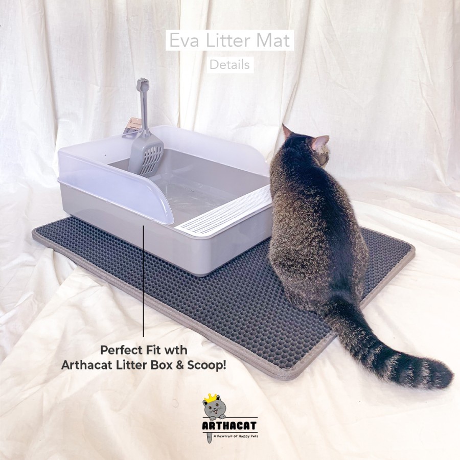 Eva Double Layer Cat Litter Mat 55*75cm - KESET PASIR KUCING