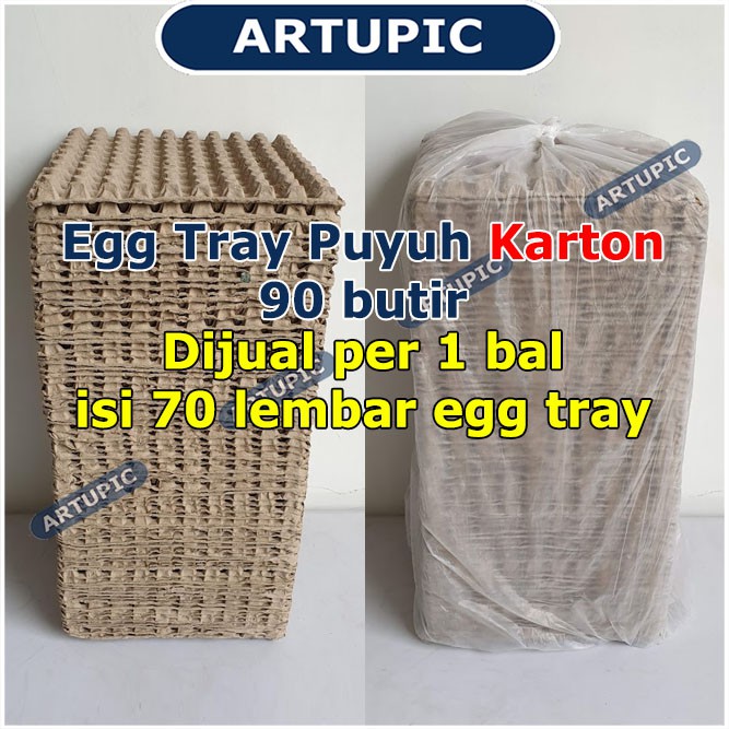 Egg Tray Puyuh KARTON Kertas kardus rak Tempat Telur Telor puyuh 70 lembar