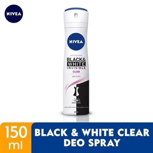 Nivea Black &amp; White Invisible Clear Deodorant Spray 150ml