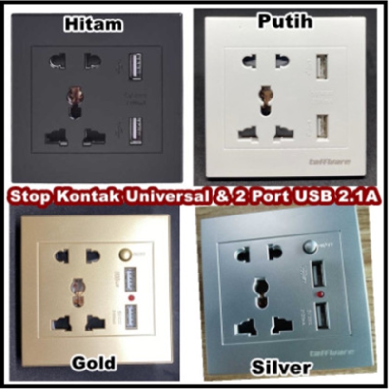 Stop Kontak USB Charger Pas dengan Inbow Panasonic - Putih
