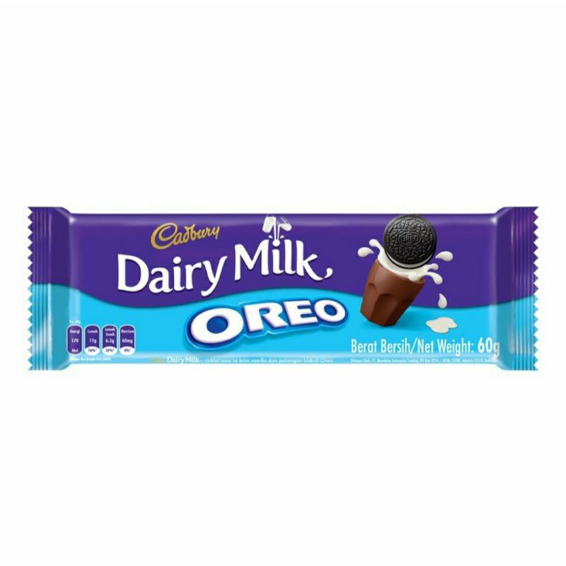 

Cadbury Cocolate Dairy Milk Oreo 60g