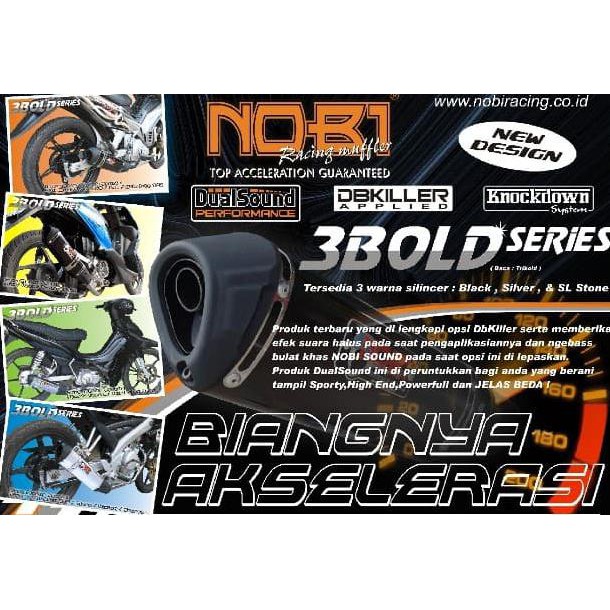 Knalpot Racing NOB1 3bold type Motorsport