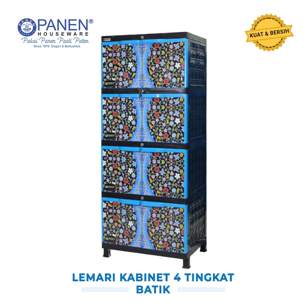 Jual Panen Lemari Plastik Kabinet Tingkat Batik Flower Lp Shopee Indonesia