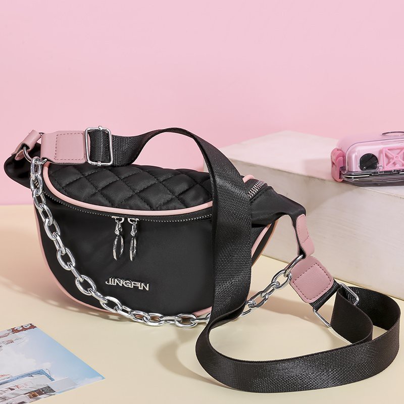 TFT AX9908 92612 AX612 D01 1KG MUAT 5 TAS WAISTBAG TAS SELEMPANG WANITA IMPORT READY PINK UNGU HITAM