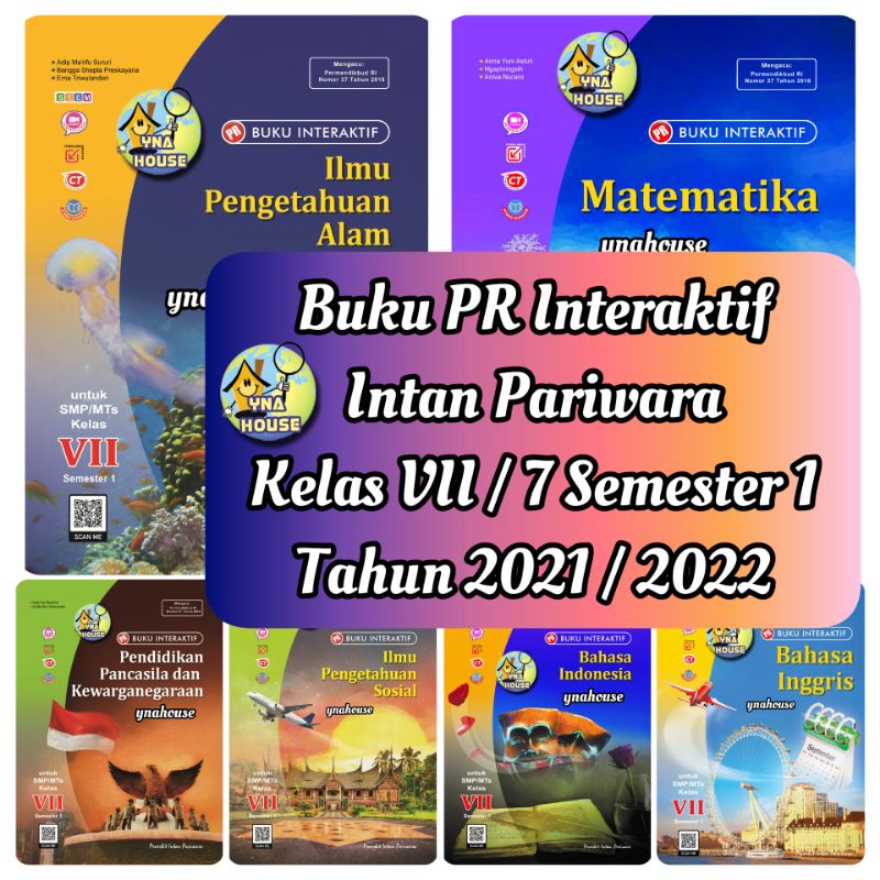 Buku LKS PR Intan Pariwara SMP/MTs Kelas VII/7 Semester 1 Tahun 2021/2022 Matematika/IPA/IPS/PKN/Inggris/Indonesia-0