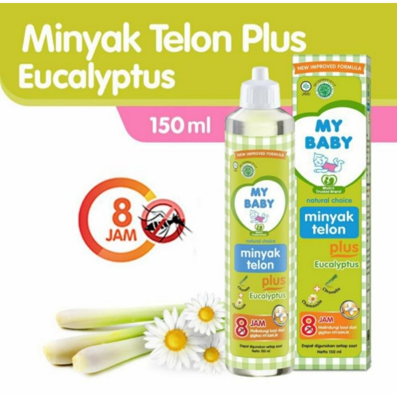 Minyak Telon My Baby 90 / 150ml Perlindungan Nyamuk 8 Jam New