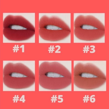 LAMEILA Lip Glaze Matte Lipstick Anti Air Lipstik Velvet Lip Gloss DJ 2028