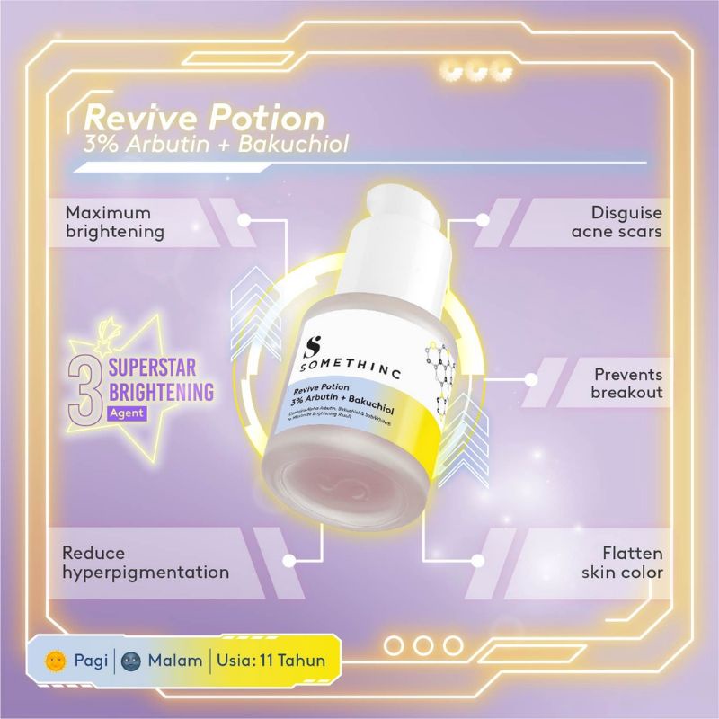 SOMETHINC REVIVE POTION 3% ARBUTIN + BAKUCHIOL 20ML