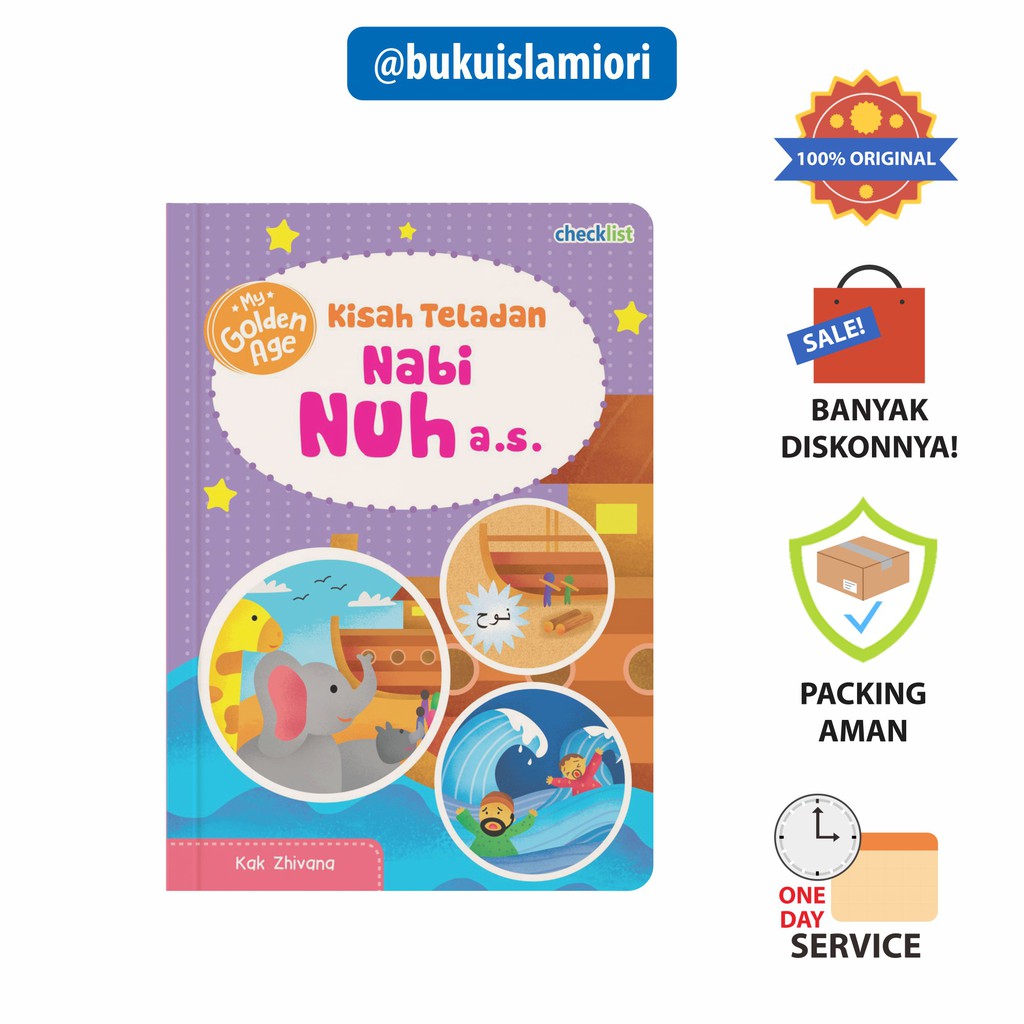 Boardbook Anak Islam Kisah Teladan Nabi Nuh My Golden Age