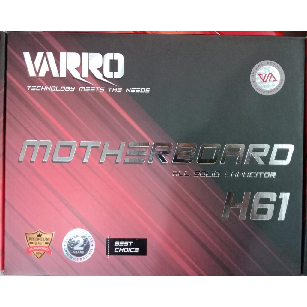 Motherboard VARRO H61 Socket LGA 1155 Support Proccesor Intel Core i3, i5, i7 GENERASI 2 &amp; 3