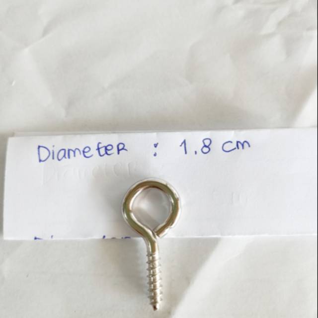 Sekrup Gantungan Bulat Hook Gantungan (10 biji)