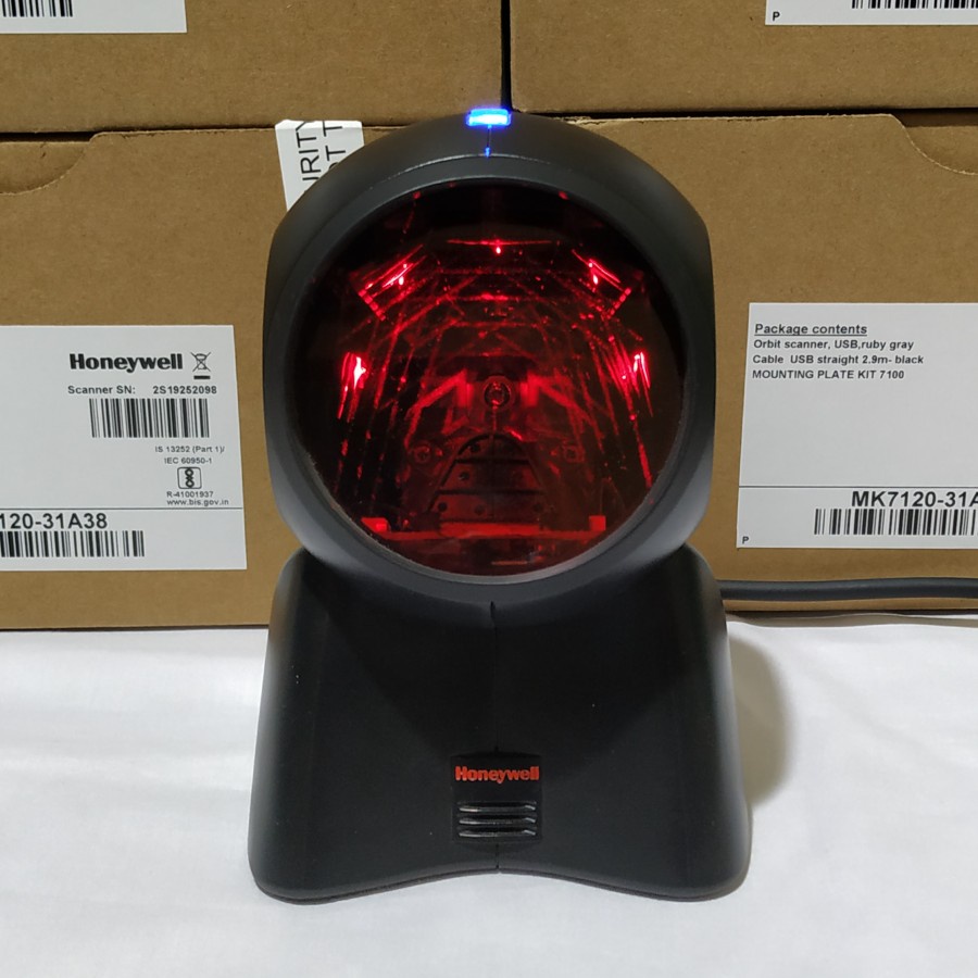 Honeywell MK7120 / MS7120 Omni Barcode 1D Scanner Duduk Laser Desktop MK 7120 MK-7120 Autoscan USB Autosensing Scan Orbit MS - Auto HF600 - HF680