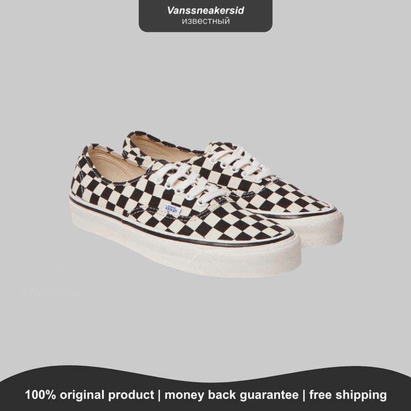 VANS AUTHENTIC ANAHEIM 44 DX FACTORY CHECKERBOARD BLACK/WHITE ORIGINAL