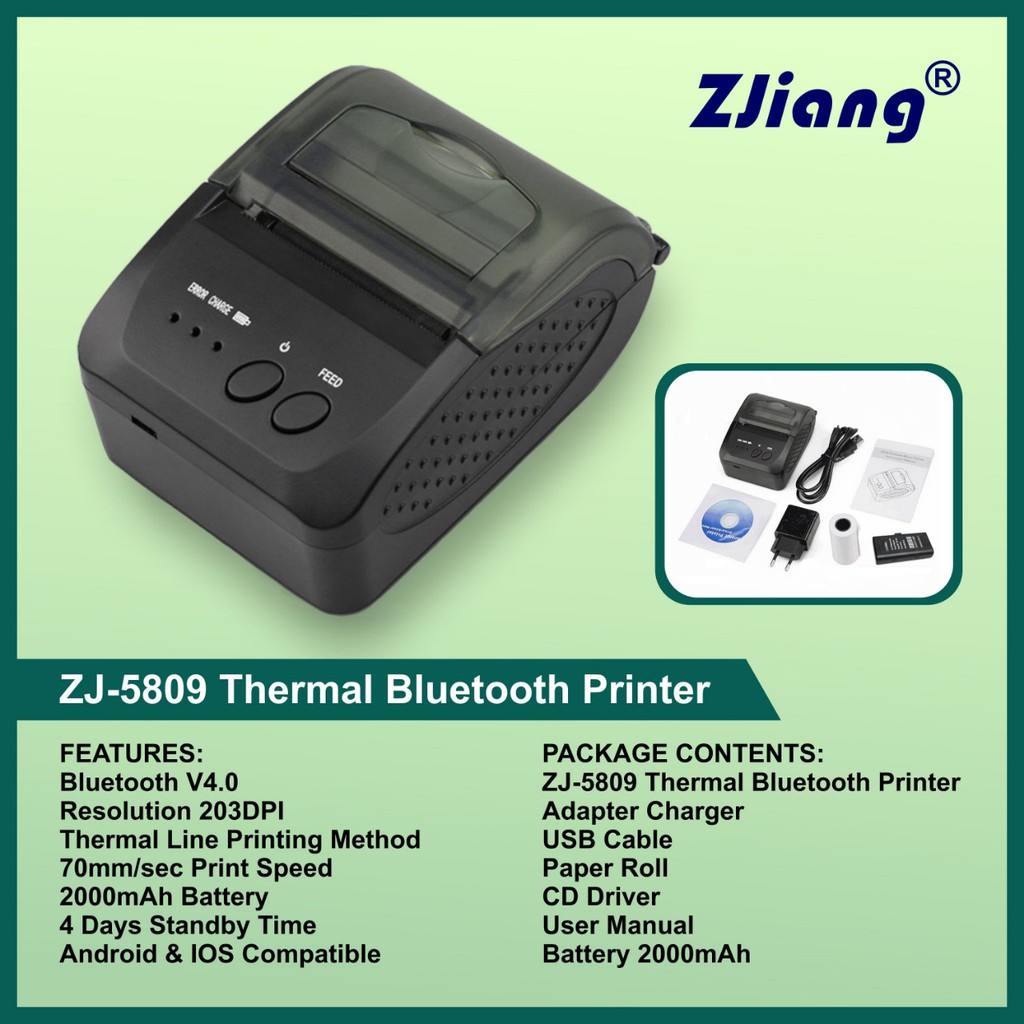 Printer Zjiang 5809