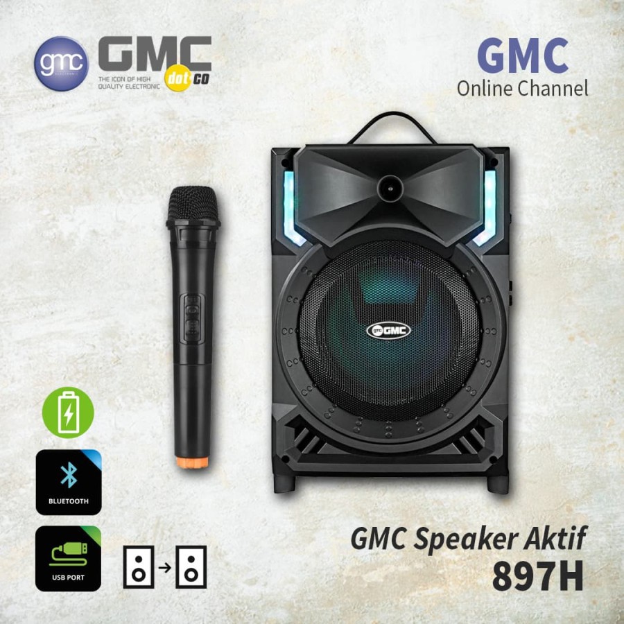 SPEAKER MULTIMEDIA GMC 897H / 897 H BLUETOOTH + RADIO