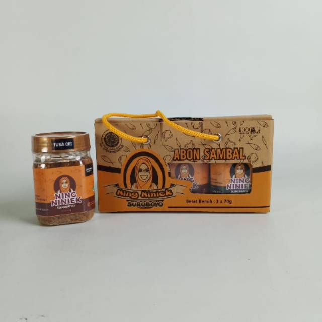 

PAKET BOX ISI 3 ABON SAMBEL TUNA NING NINIEK